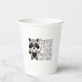 Lustiger Becher Kaffee ist zu deinem Schutz, nicht