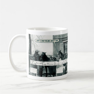 Lustiger Becher - Pferdeessen Kaffeetasse