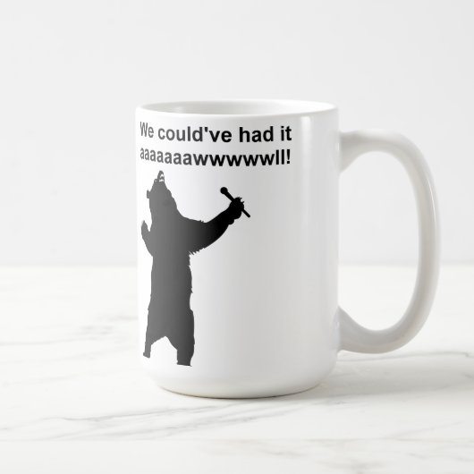 Lustiger Becher Singender Bär Kaffeetasse (Rechts)