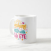 Lustiger Becher 'Sonnenschein gemischt mit Seitenb Kaffeetasse (Vorderseite Links)