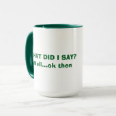 Lustiger Becher Tasse (Vorderseite Links)