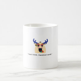 Lustiger Becher über soziale Medien, lustige Beche Kaffeetasse
