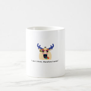 Lustiger Becher über soziale Medien, lustige Beche Kaffeetasse