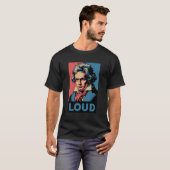 Lustiger Beethoven Laut T-Shirt (Vorne ganz)