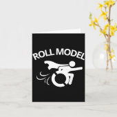 Lustiger Behinderter Sarkastischer Rollstuhl  Karte (Gelbe Blume)