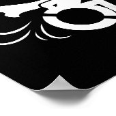 Lustiger Behinderter Sarkastischer Rollstuhl Poster (Ecke)