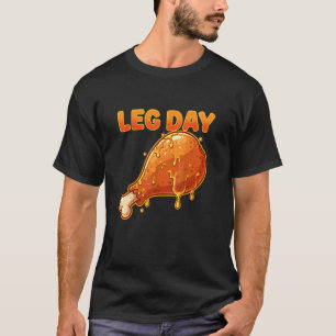 Lustiger Beintag-Gym-Workout-Thanksgiving-Puten-Ta T-Shirt
