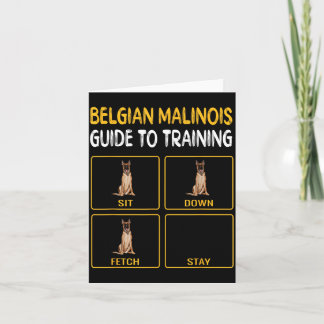 Lustiger belgischer Malinoi-Leitfaden zum Training Karte
