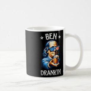 Lustiger Ben trinkt am 4. Juli USA-Flagge Männer t Kaffeetasse