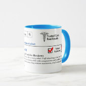 Lustiger benutzerdefinierter bester orthopädischer tasse (VorderseiteRechts)