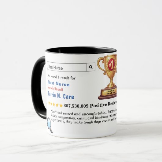 Lustiger benutzerdefinierter bester Papa Tasse (Vorderseite Links)