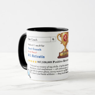 Lustiger benutzerdefinierter bester Trainer Tasse
