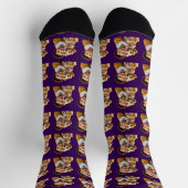 Lustiger benutzerdefinierter Gesichtsschnitt-Hunde Socken (Oben)
