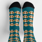 Lustiger benutzerdefinierter Gesichtsschnitt-Hunde Socken (Oben)