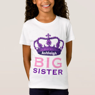 Lustiger benutzerdefinierter Name GROSSE SCHWESTER T-Shirt