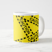 Lustiger benutzerdefinierter Name Große Tasse Warn (Vorderseite Rechts)