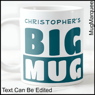 Lustiger benutzerdefinierter Name Text Zweifarbig Jumbo-Tasse