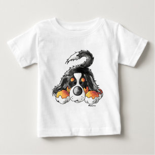 Lustiger Bernese GebirgshundeCartoon Baby T-shirt