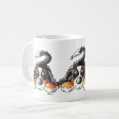 Lustiger Bernese GebirgshundeCartoon Kaffeetasse (Vorderseite Links)