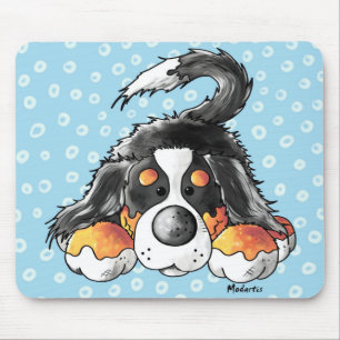 Lustiger Bernese GebirgshundeCartoon Mousepad