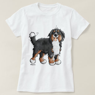 Lustiger Bernese GebirgshundeCartoon T-Shirt