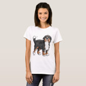 Lustiger Bernese GebirgshundeCartoon T-Shirt (Vorne ganz)