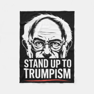 Lustiger Bernie Sanders Senator stellt sich gegen  Fleecedecke