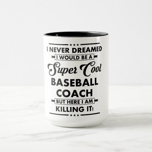 Lustiger Beruf/Beruf Super Baseball Coach Tasse (Zentrum)