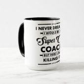 Lustiger Beruf/Beruf Super Coach Tasse (Vorderseite Links)