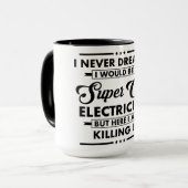 Lustiger Beruf/Beruf Super Cooler Elektriker Tasse (Vorderseite Links)