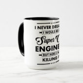 Lustiger Beruf/Beruf Super Cooler Ingenieur Tasse (Vorderseite Links)