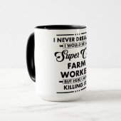 Lustiger Beruf/Beruf Super Cooler Landarbeiter Tasse (Vorderseite Links)