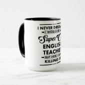 Lustiger Beruf/Beruf Super Cooler Lehrer Tasse (Vorderseite Links)