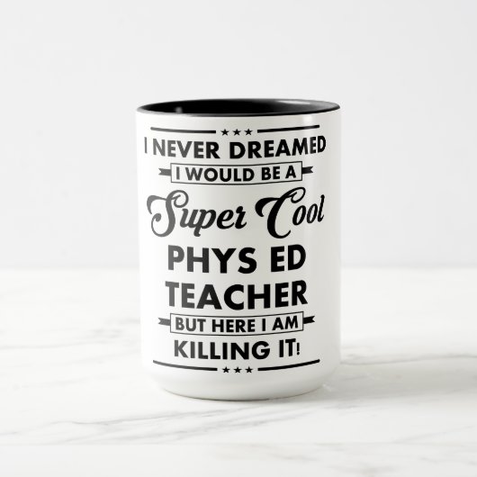 Lustiger Beruf/Beruf Super Cooler Lehrer Tasse (Zentrum)
