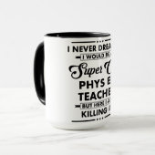 Lustiger Beruf/Beruf Super Cooler Lehrer Tasse (Vorderseite Links)