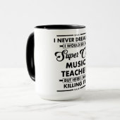 Lustiger Beruf/Beruf Super Cooler Lehrer Tasse (Vorderseite Links)
