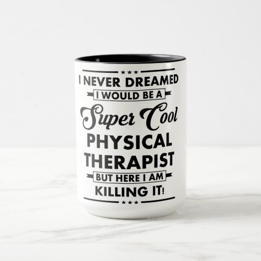 Lustiger Beruf/Beruf Super Cooler Therapeut Tasse (Zentrum)