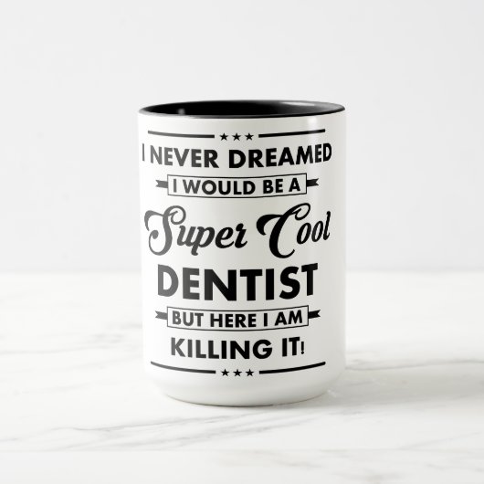 Lustiger Beruf/Beruf Super Cooler Zahnarzt Tasse (Zentrum)