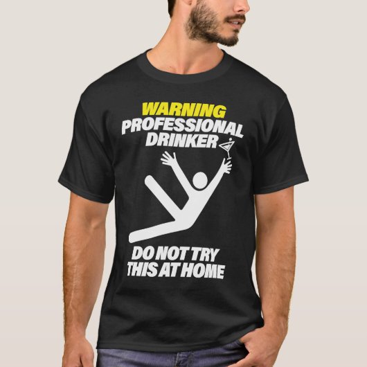 Lustiger Berufstrinker Dive Bar Pub Crawl T T-Shirt (Vorderseite)