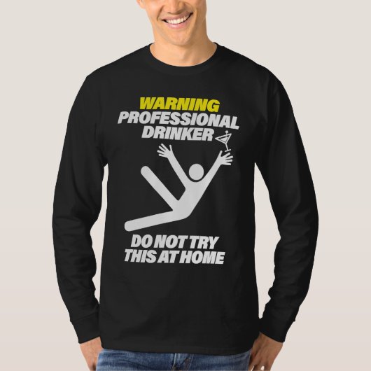 Lustiger Berufstrinker-Tauchbar-Pub-Crawl-T T-Shirt (Vorderseite)