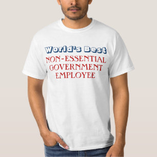 Lustiger Beschäftigt- im öffentlichen T-Shirt