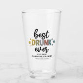 Lustiger Best-Trunken-Ever Vatertag Glas (Vorderseite)