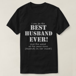 Lustiger bester Ehemann-überhaupt T - Shirt