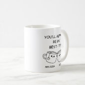 Lustiger bester Freund, personalisiertes Geschenk Kaffeetasse (VorderseiteRechts)