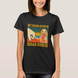 Lustiger bester Golden Retriever Dad überhaupt Ich T-Shirt