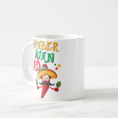 Lustiger bester mexikanischer Vater-spanische Kaffeetasse (Vorderseite Links)