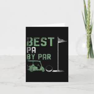 Lustiger bester Pa By Par Vater-Tag Golf  Karte