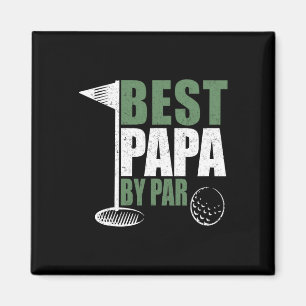 Lustiger Bester Papa Par zum Vatertag Golf Dad Gro Magnet