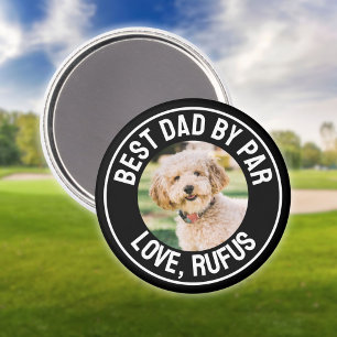 Lustiger Bester Papa Von Par Hund Foto Magnet