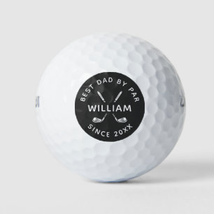 Lustiger Bester Vater By Par Benutzerdefinierter N Golfball